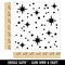 Shining Stars Outer Space Square Rubber Stamp for Stamping Crafting